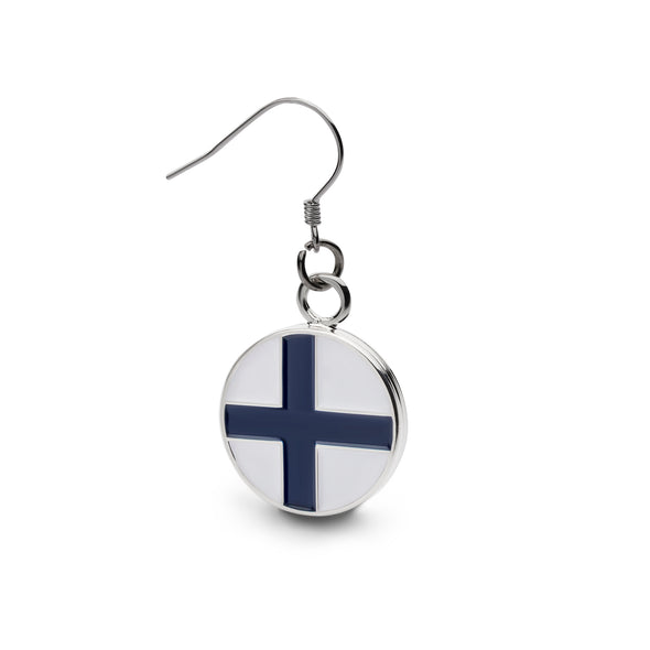 Finlands Flagga Örhänge